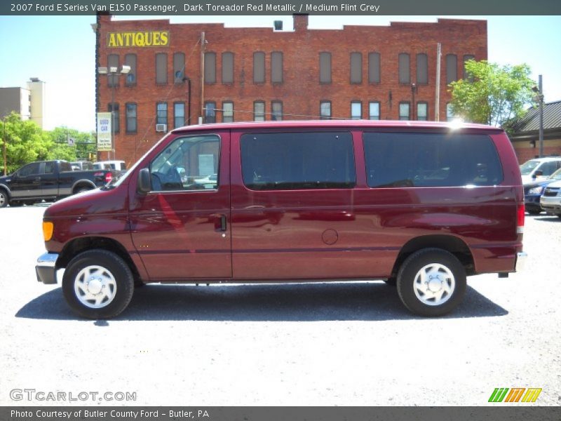 Dark Toreador Red Metallic / Medium Flint Grey 2007 Ford E Series Van E150 Passenger