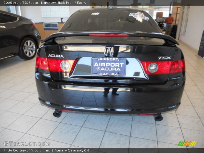 Nighthawk Black Pearl / Ebony 2008 Acura TSX Sedan