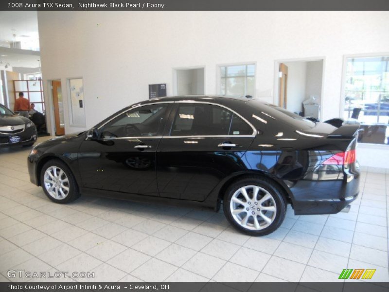 Nighthawk Black Pearl / Ebony 2008 Acura TSX Sedan