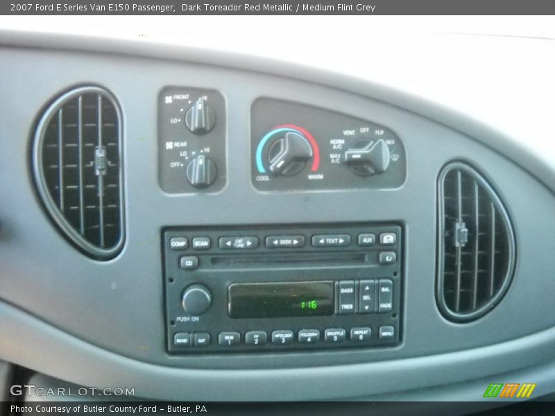 Dark Toreador Red Metallic / Medium Flint Grey 2007 Ford E Series Van E150 Passenger