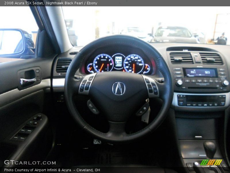 Nighthawk Black Pearl / Ebony 2008 Acura TSX Sedan