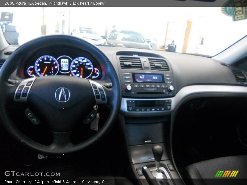 Nighthawk Black Pearl / Ebony 2008 Acura TSX Sedan