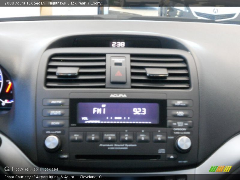 Nighthawk Black Pearl / Ebony 2008 Acura TSX Sedan