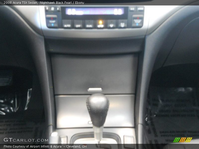 Nighthawk Black Pearl / Ebony 2008 Acura TSX Sedan
