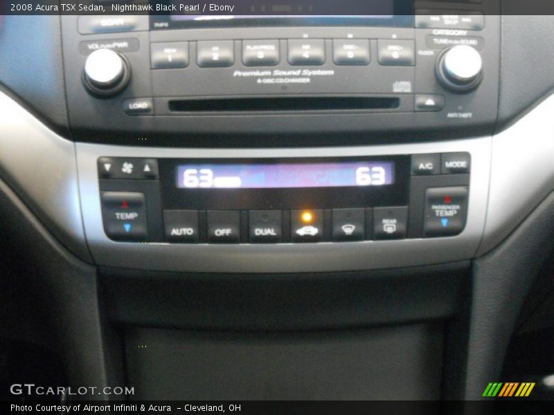 Nighthawk Black Pearl / Ebony 2008 Acura TSX Sedan