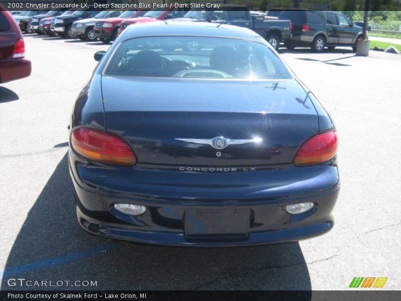 Deep Sapphire Blue Pearl / Dark Slate Gray 2002 Chrysler Concorde LX