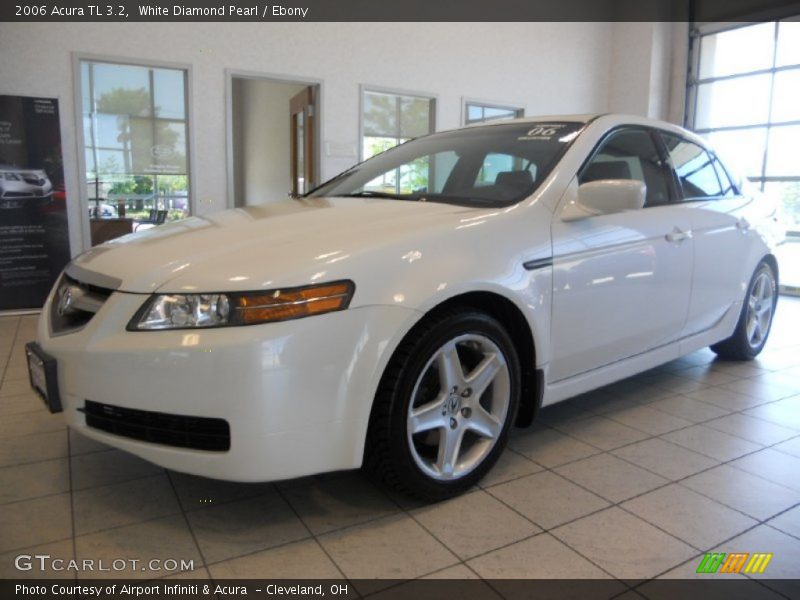 White Diamond Pearl / Ebony 2006 Acura TL 3.2