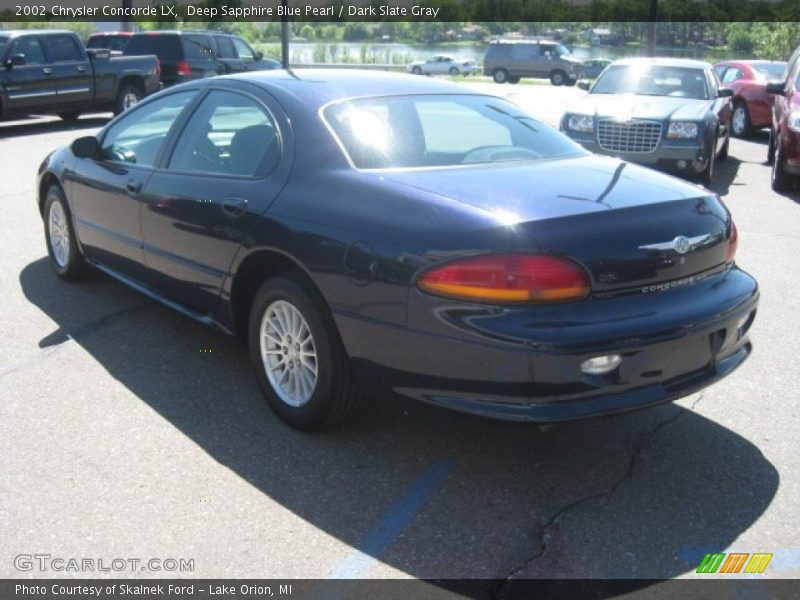 Deep Sapphire Blue Pearl / Dark Slate Gray 2002 Chrysler Concorde LX