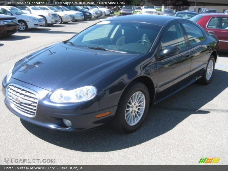 Deep Sapphire Blue Pearl / Dark Slate Gray 2002 Chrysler Concorde LX