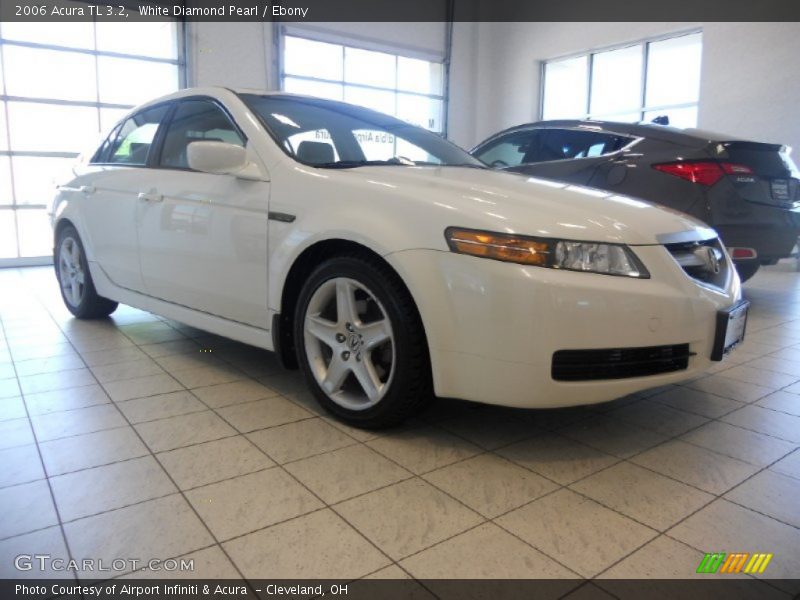 White Diamond Pearl / Ebony 2006 Acura TL 3.2