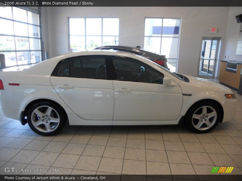 White Diamond Pearl / Ebony 2006 Acura TL 3.2