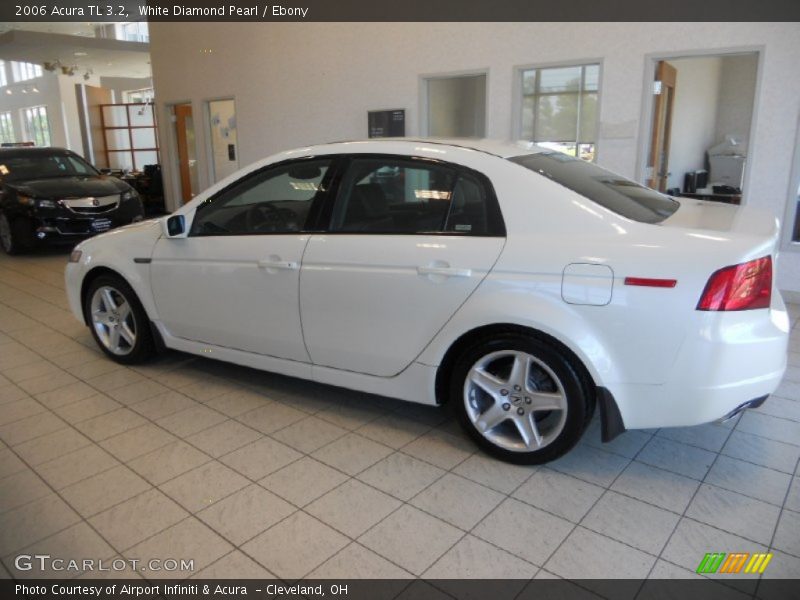 White Diamond Pearl / Ebony 2006 Acura TL 3.2