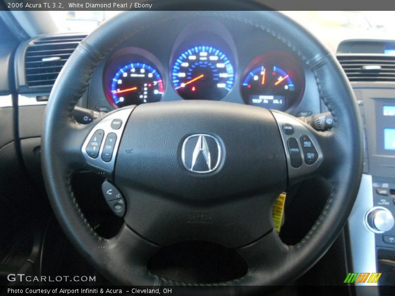 White Diamond Pearl / Ebony 2006 Acura TL 3.2