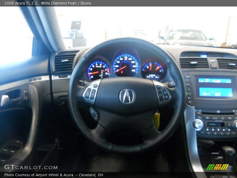 White Diamond Pearl / Ebony 2006 Acura TL 3.2