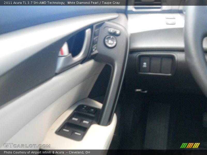 White Diamond Pearl / Taupe Gray 2011 Acura TL 3.7 SH-AWD Technology
