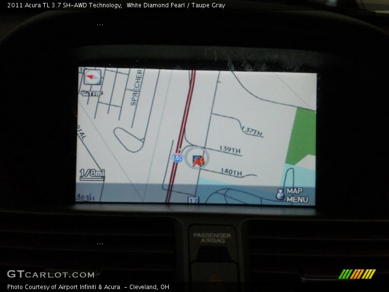 Navigation of 2011 TL 3.7 SH-AWD Technology