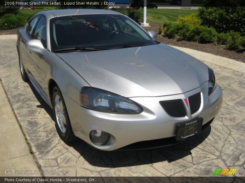 Liquid Silver Metallic / Ebony 2008 Pontiac Grand Prix Sedan