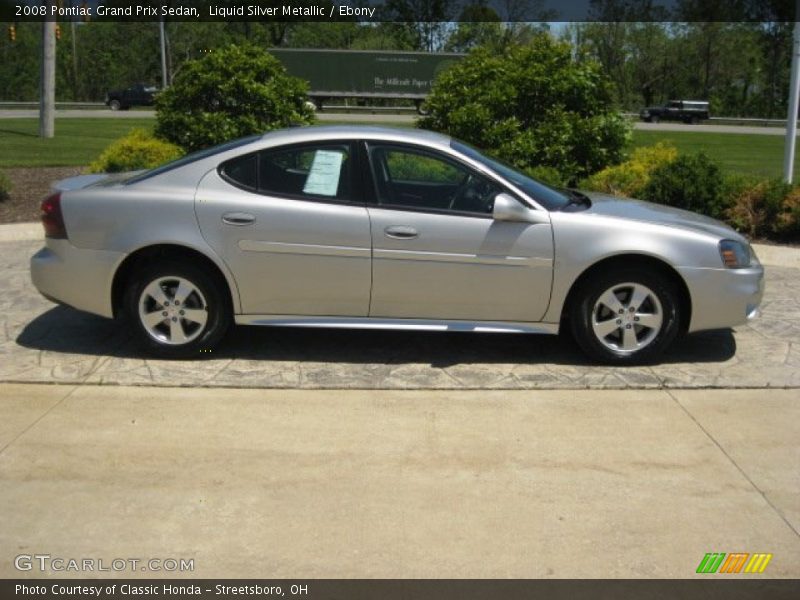Liquid Silver Metallic / Ebony 2008 Pontiac Grand Prix Sedan