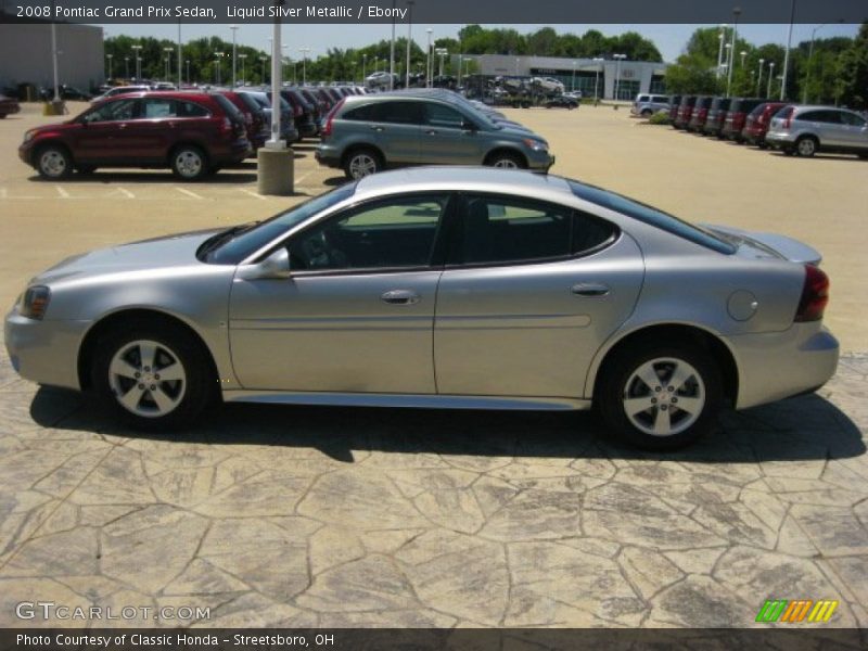 Liquid Silver Metallic / Ebony 2008 Pontiac Grand Prix Sedan