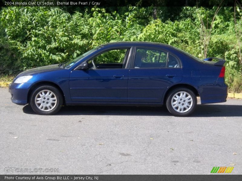 Eternal Blue Pearl / Gray 2004 Honda Civic LX Sedan