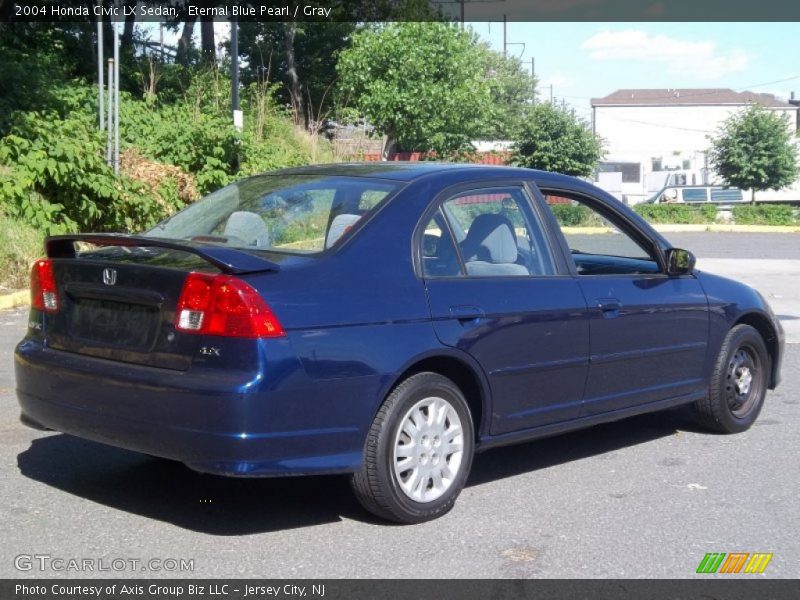 Eternal Blue Pearl / Gray 2004 Honda Civic LX Sedan
