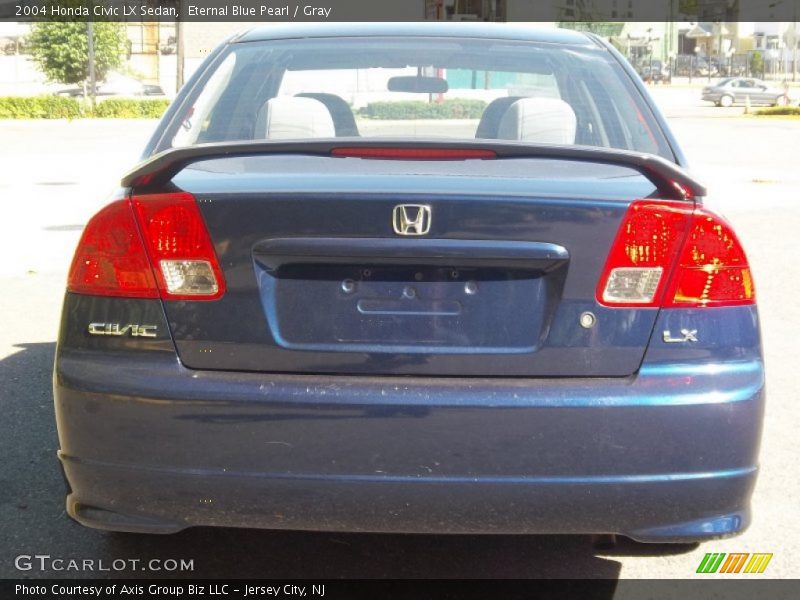 Eternal Blue Pearl / Gray 2004 Honda Civic LX Sedan