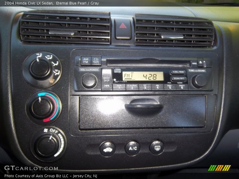 Eternal Blue Pearl / Gray 2004 Honda Civic LX Sedan