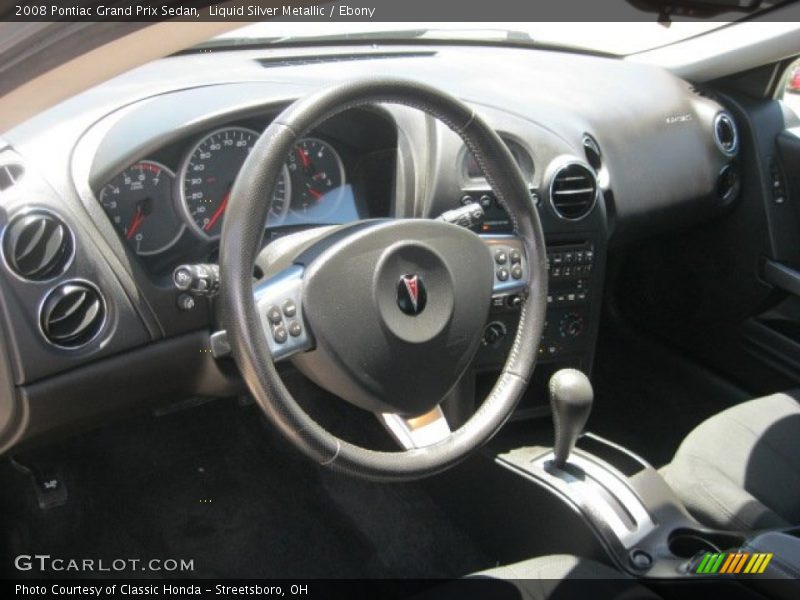 Liquid Silver Metallic / Ebony 2008 Pontiac Grand Prix Sedan
