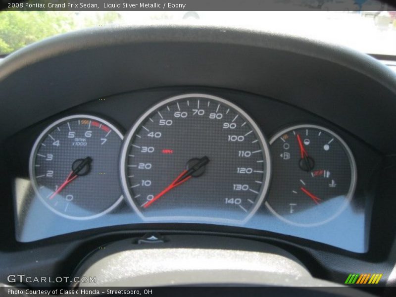 Liquid Silver Metallic / Ebony 2008 Pontiac Grand Prix Sedan