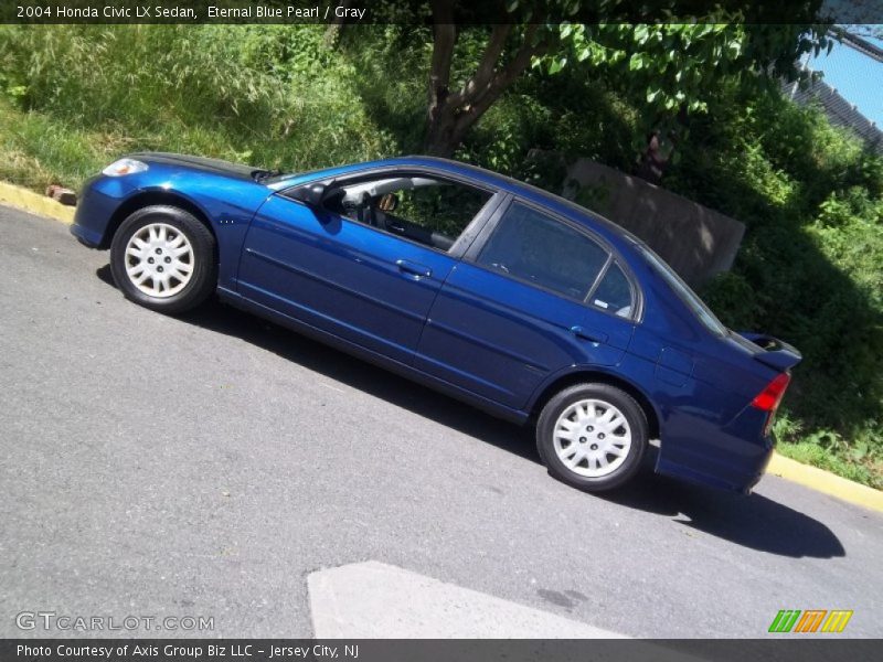 Eternal Blue Pearl / Gray 2004 Honda Civic LX Sedan