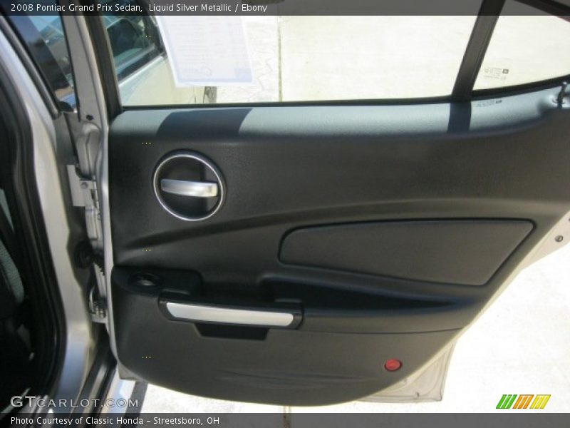 Liquid Silver Metallic / Ebony 2008 Pontiac Grand Prix Sedan