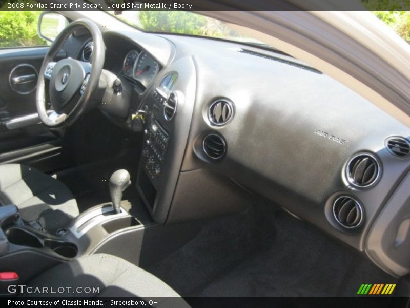 Liquid Silver Metallic / Ebony 2008 Pontiac Grand Prix Sedan