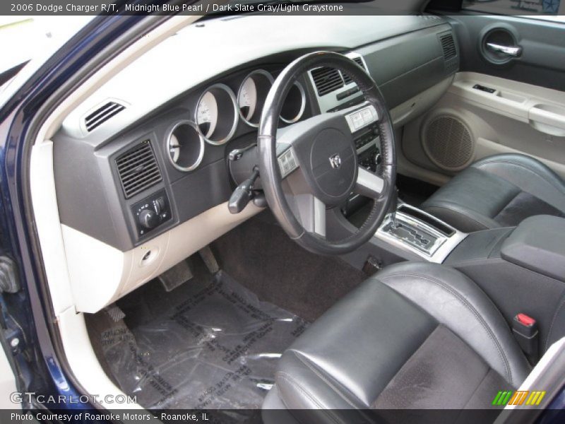 Midnight Blue Pearl / Dark Slate Gray/Light Graystone 2006 Dodge Charger R/T