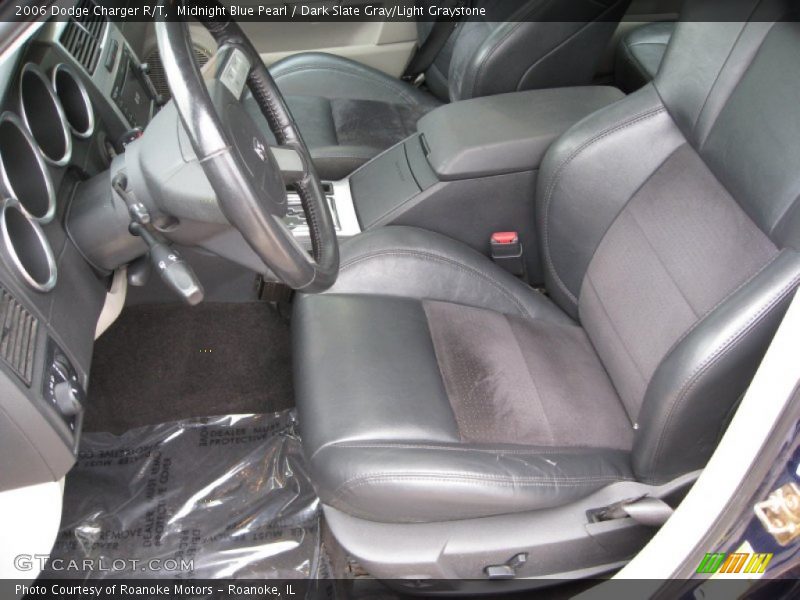 Midnight Blue Pearl / Dark Slate Gray/Light Graystone 2006 Dodge Charger R/T
