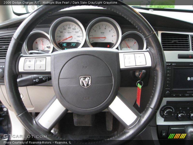 Midnight Blue Pearl / Dark Slate Gray/Light Graystone 2006 Dodge Charger R/T