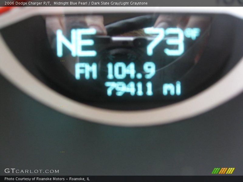 Midnight Blue Pearl / Dark Slate Gray/Light Graystone 2006 Dodge Charger R/T