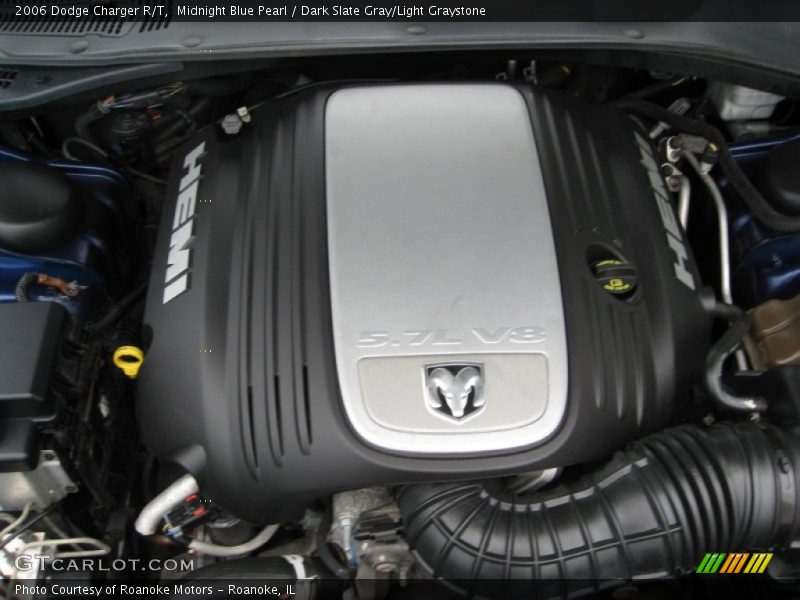 Midnight Blue Pearl / Dark Slate Gray/Light Graystone 2006 Dodge Charger R/T