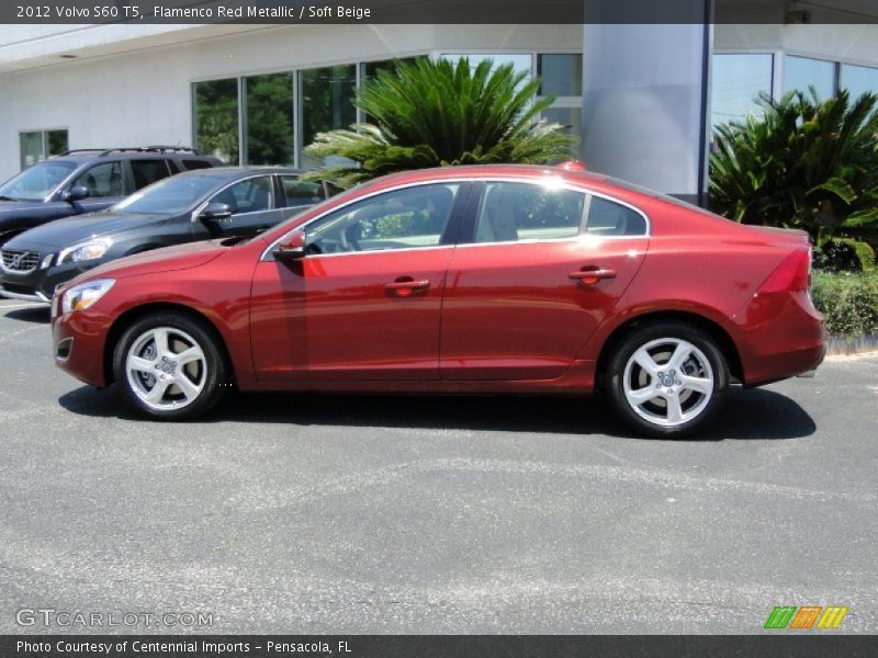 Flamenco Red Metallic / Soft Beige 2012 Volvo S60 T5