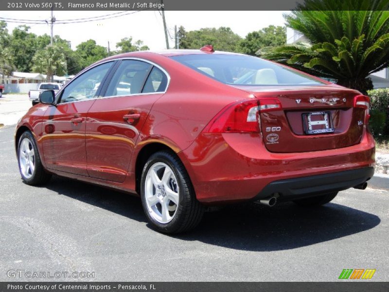 Flamenco Red Metallic / Soft Beige 2012 Volvo S60 T5