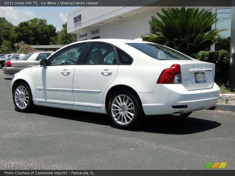 Ice White / Umbra/Calcite Leather 2011 Volvo S40 T5