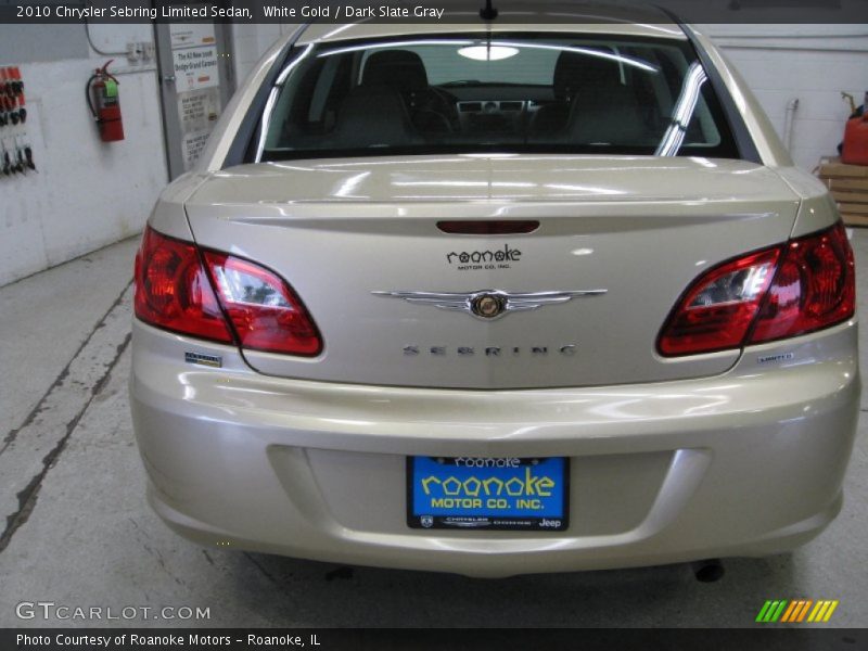 White Gold / Dark Slate Gray 2010 Chrysler Sebring Limited Sedan