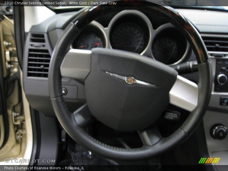White Gold / Dark Slate Gray 2010 Chrysler Sebring Limited Sedan