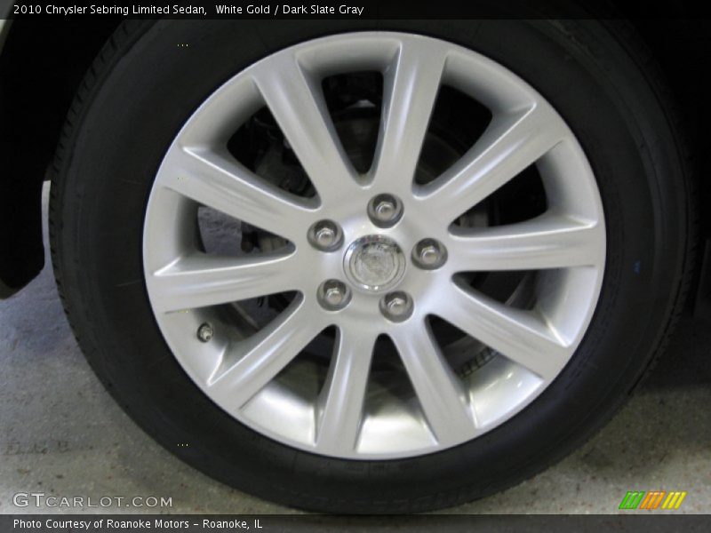 White Gold / Dark Slate Gray 2010 Chrysler Sebring Limited Sedan