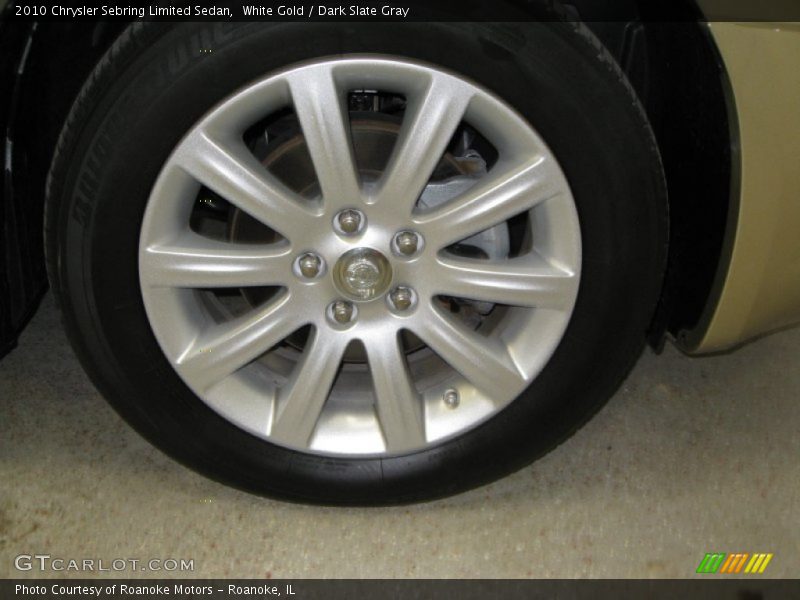 White Gold / Dark Slate Gray 2010 Chrysler Sebring Limited Sedan