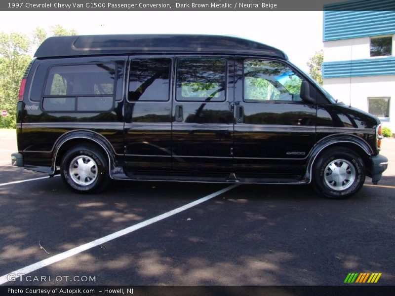 Dark Brown Metallic / Neutral Beige 1997 Chevrolet Chevy Van G1500 Passenger Conversion