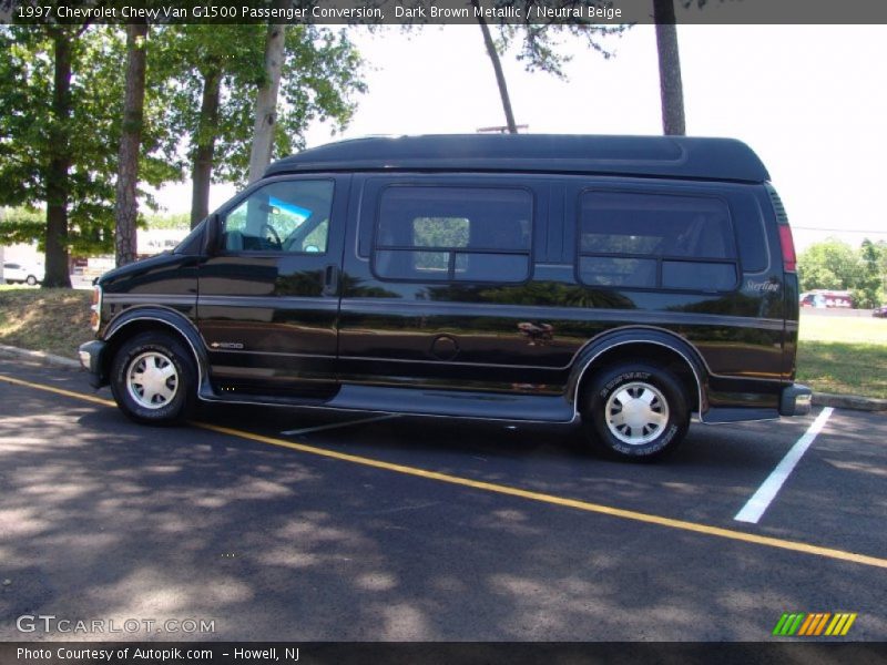 Dark Brown Metallic / Neutral Beige 1997 Chevrolet Chevy Van G1500 Passenger Conversion