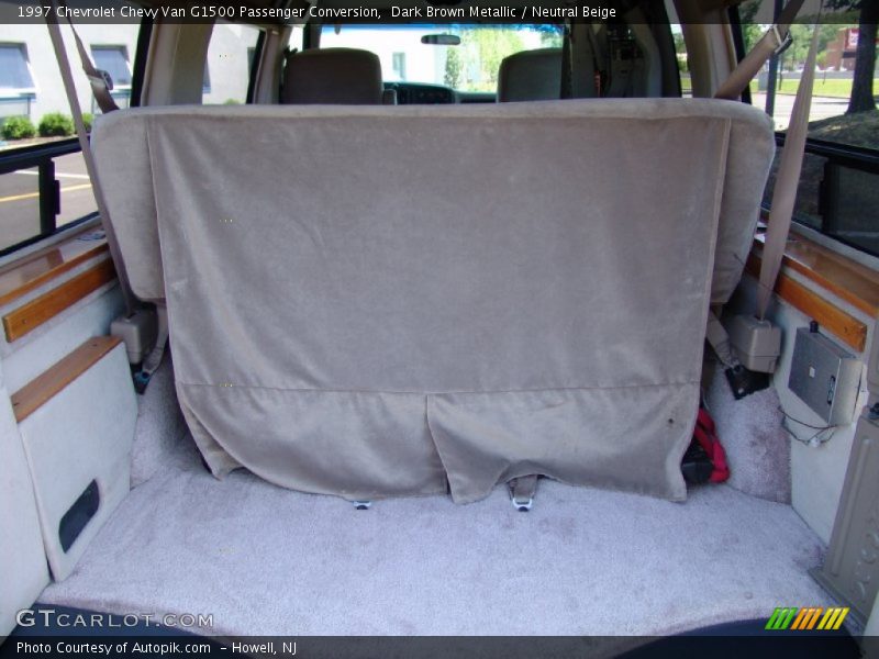 Dark Brown Metallic / Neutral Beige 1997 Chevrolet Chevy Van G1500 Passenger Conversion