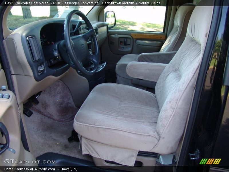 Dark Brown Metallic / Neutral Beige 1997 Chevrolet Chevy Van G1500 Passenger Conversion