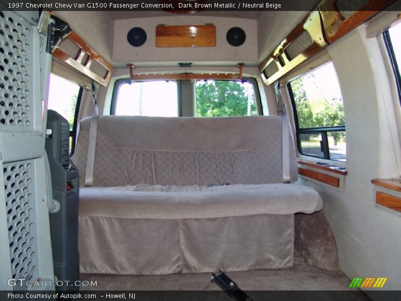 Dark Brown Metallic / Neutral Beige 1997 Chevrolet Chevy Van G1500 Passenger Conversion