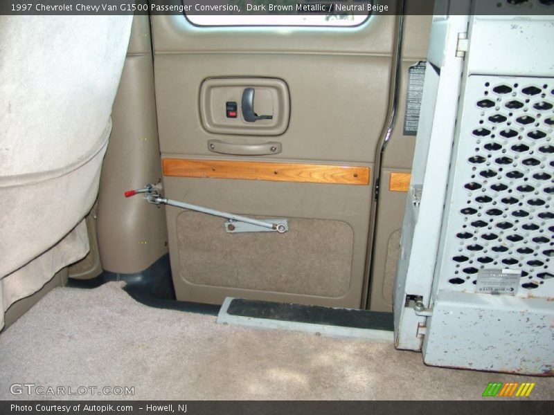 Dark Brown Metallic / Neutral Beige 1997 Chevrolet Chevy Van G1500 Passenger Conversion